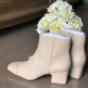 Zara Taupe Ankle Booties